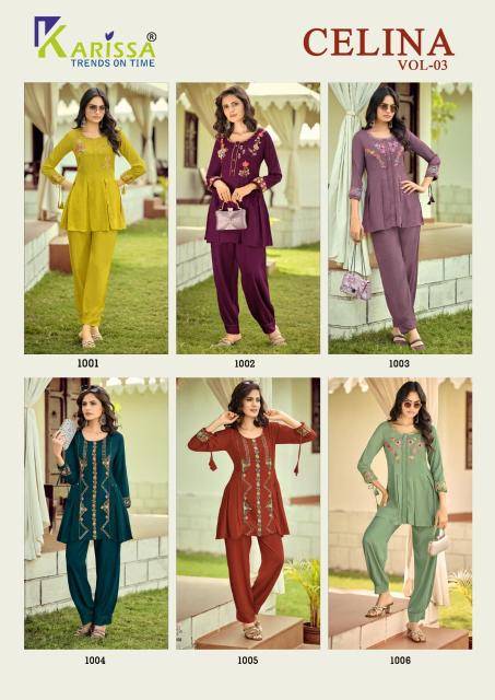 Karissa celina vol-3 coord set Ladies kurtis suppliers in Surat